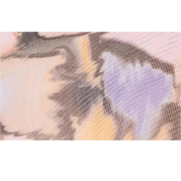 NWT Free People Printed Mesh Tie Strap Tank – Size S - Picture 3 of 7